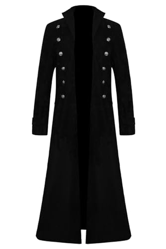 Alleyon Mittelalter Steampunk Kostüm Gothic Jacke Vintage Cosplay Kleidung für Karneval L von Alleyon
