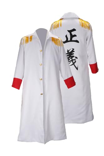 Alleyon Monkey D Garp Cosplay Umhang Marine Vice Admiral Mantel Anime Kostüm Jacke L von Alleyon