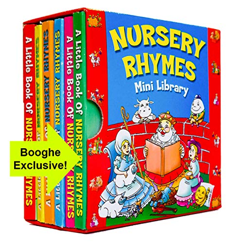 Nursery Rhymes Mini Library pack of 6 mini Board Books von Alligator