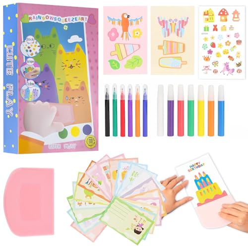 AllisWay Rainbow Scratch Art, Regenbogen Kratzbilder, Scratch Painting, Malset für Kinder, Enthält Farben und Aquarellstifte, Geeignet für Geburtstagsfeiern, Schulaktivitäten, Familienspiele usw AllisWay Rainbow Scratch Art, Regenbogen Kratzbilder, Scratch Painting, Malset für Kinder, Enthält Farben und Aquarellstifte, Geeignet für Geburtstagsfeiern, Schulaktivitäten, Familienspiele usw von AllisWay