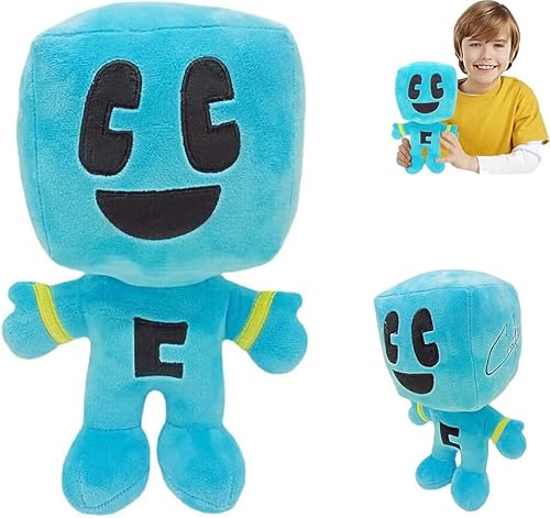 Blau Plüsch Soft Plüschpuppe, Plüschtier Stofftier Spielzeug Cartoon Kinderpuppe Home Plüschdekoration Plüschspielzeug für Kinder Fans Geburtstage Geschenk Sammeln von AlloFuu