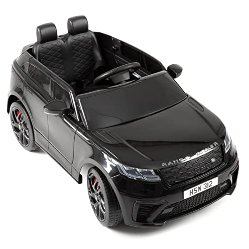 Allpax Range Rover Velar Elektro Kinderauto für Kinder mit Fernbedienung, 3-5 Jahre bis 30 kg, Premium Soundsystem mit Motorsound, Hupe, USB – Lizenziertes Elektroauto für Kinder schwarz 3-6 km/h Allpax Range Rover Velar Elektro Kinderauto für Kinder mit Fernbedienung, 3-5 Jahre bis 30 kg, Premium Soundsystem mit Motorsound, Hupe, USB – Lizenziertes Elektroauto für Kinder schwarz 3-6 km/h von Allpax