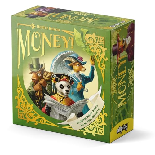 Allplay Money! | Reiner Knizia Auction Board Game | Currency Trading & Set Collection for 2–5 Players | Fast-Paced Economic Game | Ages 11 Small Box Edition Allplay Money! | Reiner Knizia Auction Board Game | Currency Trading & Set Collection for 2–5 Players | Fast-Paced Economic Game | Ages 11 Small Box Edition von Allplay