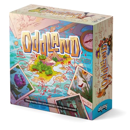 Allplay Oddland | Tile-Laying Exploration Board Game | Unique Wildlife Scoring Puzzle for 1–5 Players | Ages 10 Small Box Series Allplay Oddland | Tile-Laying Exploration Board Game | Unique Wildlife Scoring Puzzle for 1–5 Players | Ages 10 Small Box Series von Allplay