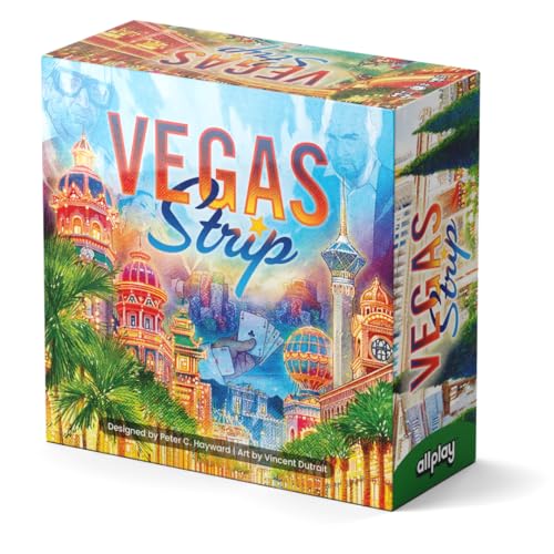 Allplay Vegas Strip Board Game – Bluffing and Deduction for 2-6 Players, Unique Casino Powers, Ages 11+, Small Box Big Game Series Allplay Vegas Strip Board Game – Bluffing and Deduction for 2-6 Players, Unique Casino Powers, Ages 11+, Small Box Big Game Series von Allplay