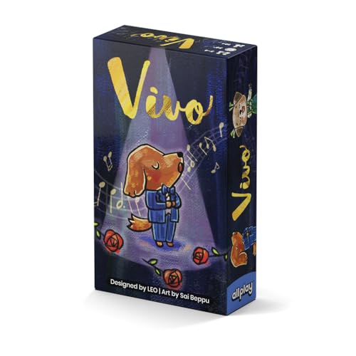 Allplay Vivo Card Game – Trick-Taking Tabletop Game with Musical Harmony Mechanics – 2-5 Players, Small Box, Fast-Paced Strategy Allplay Vivo Card Game – Trick-Taking Tabletop Game with Musical Harmony Mechanics – 2-5 Players, Small Box, Fast-Paced Strategy von Allplay