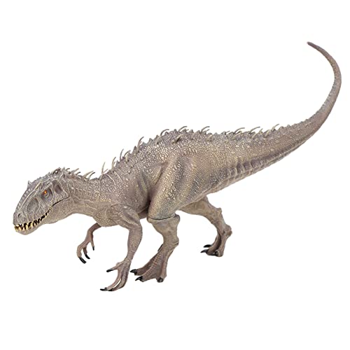 Allsmart Modellfigur 38×16×7 Dinosauriermodell Spielzeug Simulation Tiermodell Tyrannosaurus Dinosaurierfiguren Spielspielzeug Geschenk für Jungen Kindgrau (Großer Grauer Indominus Rex von Allsmart