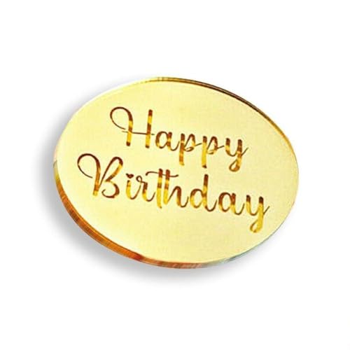 Bringen Sie Freude auf Ihre Kuchen mit 51020 rotgoldenen Acryl-Cupcakes (10 Stück Gold) von Allthingstore