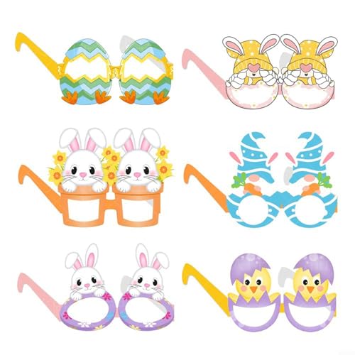 Zubehör-Set mit Ostermotiven, 6 Stück, lustige Gläser für alle Altersgruppen bei fröhlichen Anlässen Zubehör-Set mit Ostermotiven, 6 Stück, lustige Gläser für alle Altersgruppen bei fröhlichen Anlässen von Allthingstore