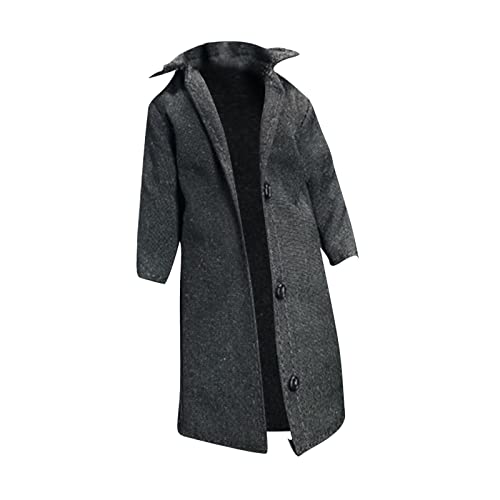 AlluraPet Soldat Trenchcoat im Maßstab 1:12 für Actionfiguren, Militäruniform, Puppenkleidung, Zubehör, DIY-Outfit, Kostüm für 11 cm männliche Figuren von AlluraPet