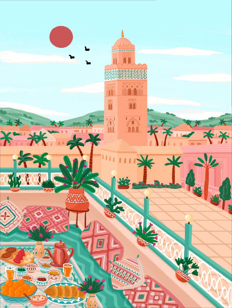 Alma Koutoubia 1000 Teile Puzzle Alma-58031 von Alma