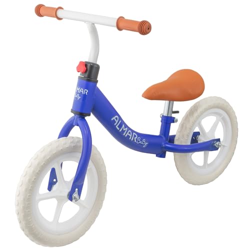 ALMAR Baby Fahrrad ohne Pedale, blau, für Kinder von 2 bis 4 Jahren, Balance-Fahrrad von Almar Baby
