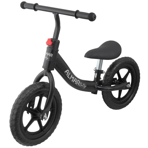 ALMAR Baby Fahrrad ohne Pedale, Schwarz, für Kinder von 2 bis 4 Jahren von Almar Baby