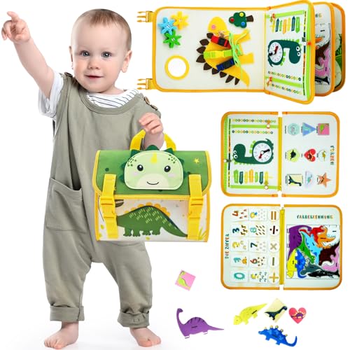 Almaxi Busy Board Deutsch, Montessori Spielzeug ab 2 Jahre Kleinkind, Dinosaurier Montessori Activity Board Lernspielzeug Motorikspielzeug Geburtstagsgeschenk Busy Book für 1 2 3 4 Jungen Mädchen Almaxi Busy Board Deutsch, Montessori Spielzeug ab 2 Jahre Kleinkind, Dinosaurier Montessori Activity Board Lernspielzeug Motorikspielzeug Geburtstagsgeschenk Busy Book für 1 2 3 4 Jungen Mädchen von Almaxi