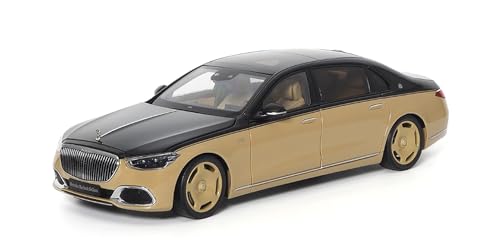 Almost Real 820124 Mercede. Maybac. S-Class Obsidian Black & Sand 2021 - maßstab 1/18 - Modellauto von Almost Real