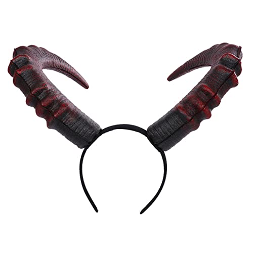 Alodidae Rote Teufelshörner Stirnband Groß Demon Horn Halloween Kostüm Cosplay Zubehör für Frauen Männer Alodidae Rote Teufelshörner Stirnband Groß Demon Horn Halloween Kostüm Cosplay Zubehör für Frauen Männer von Alodidae