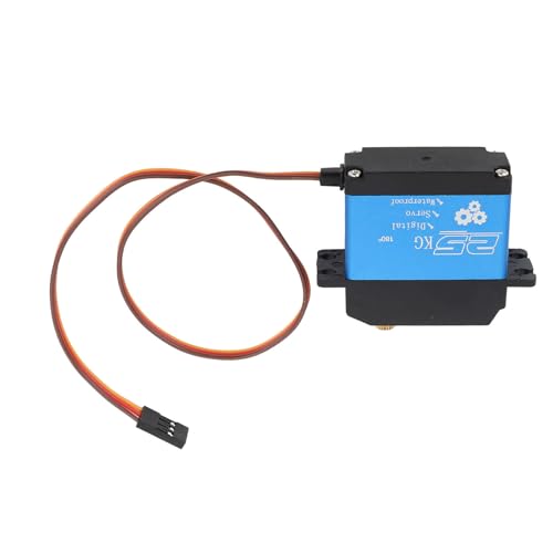 25 Kg RC-Servomotor, Genaue Positionierung, Metallgetriebe, DC 4,8–7,2 V, Geeignet für Ferngesteuertes Auto, Boot, Roboter von Alomejor