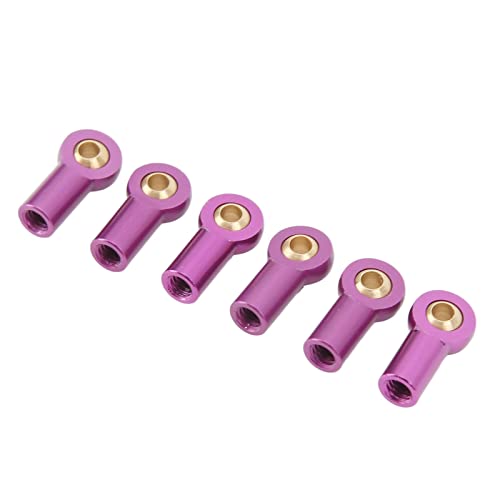 Alomejor 1/10 RC -Auto M3 Bonbut Endkugel Kopf Aluminiumlegierung Material Leichtes Design Anwendbares Modell HSP Axial Direkter Austausch (Purple) von Alomejor