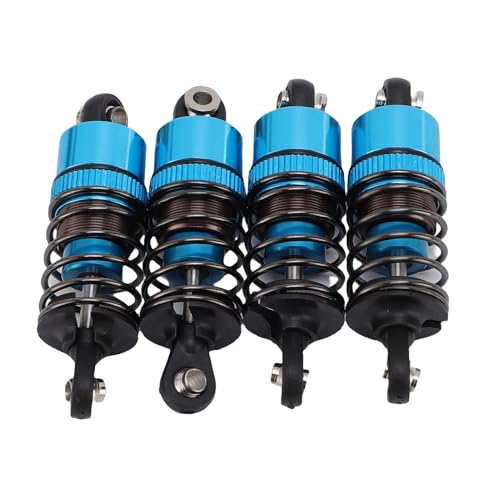 Alomejor 1/10 RC -Auto -Stoßdämpfer Hochleistung 52 mm Öldruckdämpfungsset von Vier Aluminiumlegierung RC Stoßdämpfer Zum Klettern Außerhalb der Straße (Blue) von Alomejor