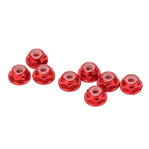 Alomejor 1/24 M2 Flansches Nylon -Lock -Mut (Rot) von Alomejor