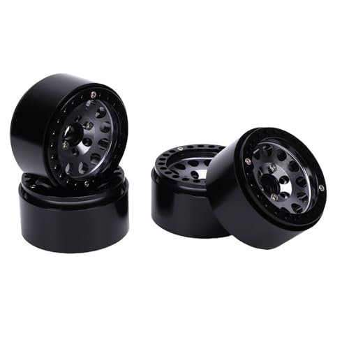 Alomejor 1,9 -Zoll -RC Aluminium Leichtmetall Rad Hub Kit für 1/10 RC Crawler Auto, Stabiler Upgrade Teil für die Erweiterte Steuerung, 4PCS (Ti-Farbe) von Alomejor