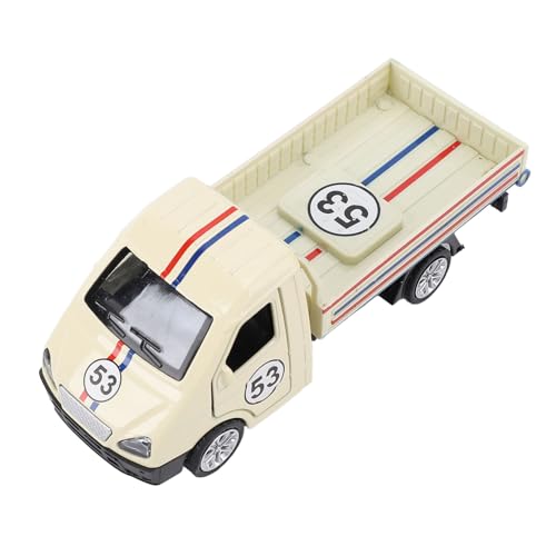 Alomejor 1:32 LKW, Legierungsmodell Spielzeug -Miniatur -LKW für, Kuchendekoration und Sammlung mit Pullback Action (Hellgelb) von Alomejor