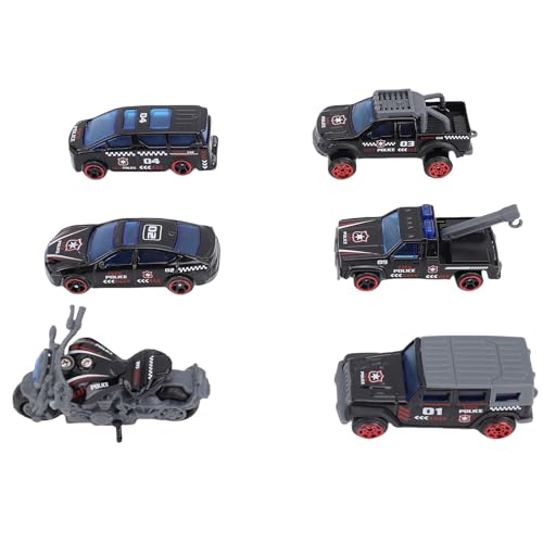 Alomejor 1:64 Metallspielzeugautos, 6 PCs Legierungfahrzeug mit Detailliert für Kinder Kinder Mädchensammlung Spiel (Typ 3) von Alomejor