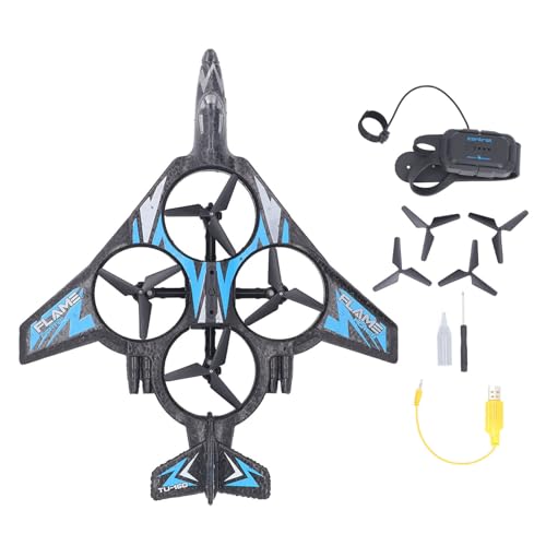 Alomejor 2,4 GHz RC Flugzeuge Sensor Headless 360° Farbspray Armband Fernbedienung Kampfjet Drohne RC Flugzeug für von Alomejor
