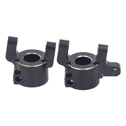 Alomejor 2PCS Solide Achsschenkelträger aus Messing, Ausgewogenes Fahren mit Schwarzer Hartbeschichtung für Axial SCX10 II AR44, Rostbeständig Alomejor 2PCS Solide Achsschenkelträger aus Messing, Ausgewogenes Fahren mit Schwarzer Hartbeschichtung für Axial SCX10 II AR44, Rostbeständig von Alomejor
