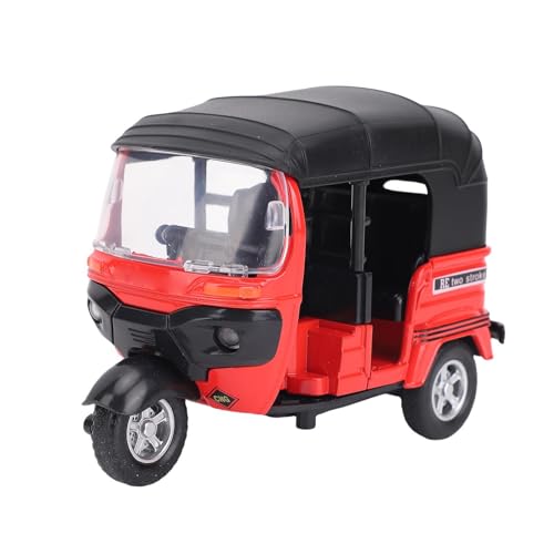 Alomejor 3 Rad Legierung Motorradspielzeug, 1:14 Modellauto mit Geräuschen und Lichtern für Mädchen (Rot) von Alomejor