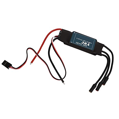 Alomejor 30a Bürstenloser Esc Ersatz Elektrischer GeschwindigkeupsRegler MIT 5V 2a Bec für Frech Flügel RC Flugzughughubschruber von Alomejor