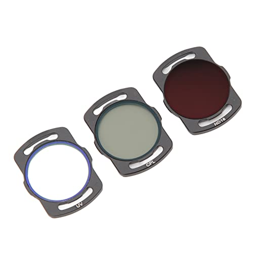 Alomejor 3er-Pack Drohnenfilter-Set, Aluminiumrahmen, Optisches Glas, UV-CPL-ND16-Filter-Set für Avata Drone O3 Air Unit Alomejor 3er-Pack Drohnenfilter-Set, Aluminiumrahmen, Optisches Glas, UV-CPL-ND16-Filter-Set für Avata Drone O3 Air Unit von Alomejor
