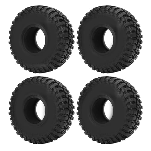 Alomejor 4 Stück 1,9 Zoll RC-Autoreifen, überlegene Traktion, Stoßdämpfung, RC-Crawler-Gummireifen für SCX10 1/10 Fahrzeuge Alomejor 4 Stück 1,9 Zoll RC-Autoreifen, überlegene Traktion, Stoßdämpfung, RC-Crawler-Gummireifen für SCX10 1/10 Fahrzeuge von Alomejor