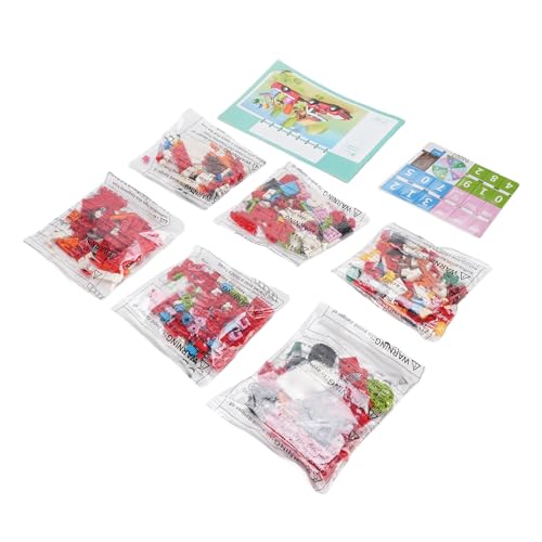 Alomejor 413 PCs Autobausteine ​​Spielzeug, Elegantes Design Multifunktionaler Gebrauch, Niedliche Funktionen für Interaktives Spaß, Stamm Lernen Spielzeug für Kleinkinder mit Blumenballons von Alomejor