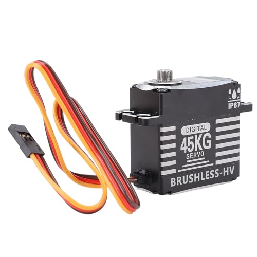 Alomejor 45 Kg Niedriges Geräusch Alle Metallservo Hoher Effizienz Bürstenloser Motorservos Operiert mit 6,0-8,4 V Netzteil für RC von Alomejor