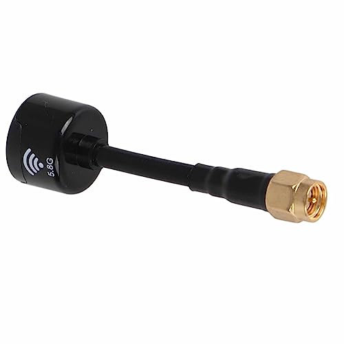Alomejor 5,8 GHz 3 DBi RHCP High Gain Antenne Flexible Installation Starkes Signal für FPV Racing Drone RC Teile Zubehör (SMA-Innennadel) von Alomejor
