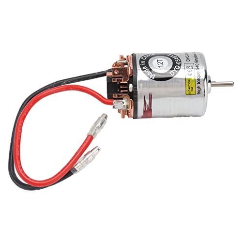 Alomejor 540 Brushed Motor, High Torsion Dreischlitz-RC-Bürstenmotor mit Geradem Rotor für RC-Kletterautos (12T) von Alomejor