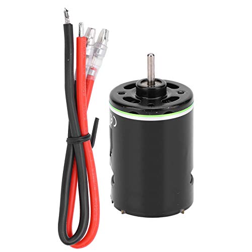 Alomejor 540 Bürstemotor High Drehmoment -Upgrade -Teil für RC Automodell, Langlebige Kupferwicklung, Niedrige Reibung, Anpassungen für HSP, Grüne Farbe, 1 Motor und 2 Verbindungskabel von Alomejor