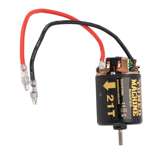 Alomejor 540 Gebürstetem Motor mit Blauem Kühlkörper, Fernbedienungsauto Gebürstete Motor 7.4 V für Axiale Scx10 (21T) von Alomejor