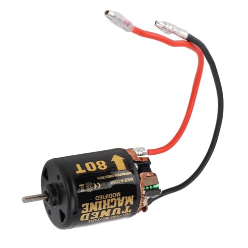 Alomejor 540 Gebürstetem Motor mit Blauem Kühlkörper, Fernbedienungsauto Gebürstete Motor 7.4 V für Axiale Scx10 (80T) von Alomejor