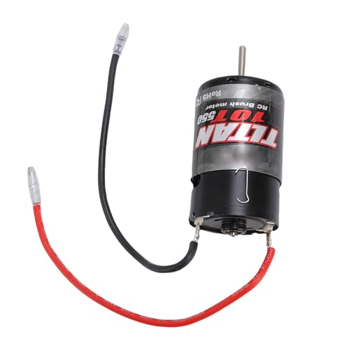 Alomejor 550 10T Gebürstetem RC Motor, 1:10 RC Raupen Motor mit Kühl Lüfter Kühlkörper Kugellager von Alomejor