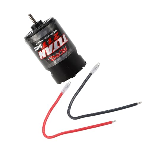 Alomejor 550 Gebürsteten Hochgenauigkeitsmotor für 4 RC -Automodell, Niedriger Rauschmotor für 21T/29T/35T, Metallschwarz, 100% Brandneu, für RC -Enthusiasten (21T) von Alomejor