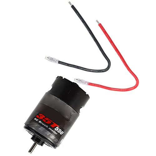 Alomejor 550 Gebürsteten Hochgenauigkeitsmotor für 4 RC -Automodell, Niedriger Rauschmotor für 21T/29T/35T, Metallschwarz, 100% Brandneu, für RC -Enthusiasten (35T) von Alomejor