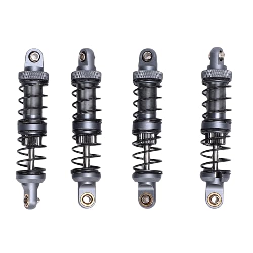 Alomejor 70 -mm -Legierungs RC Stoßdämpfer Set Dual Spring Upgrade für 1/10 RC Autos Off Straßencrawler (Ti-Farbe) von Alomejor