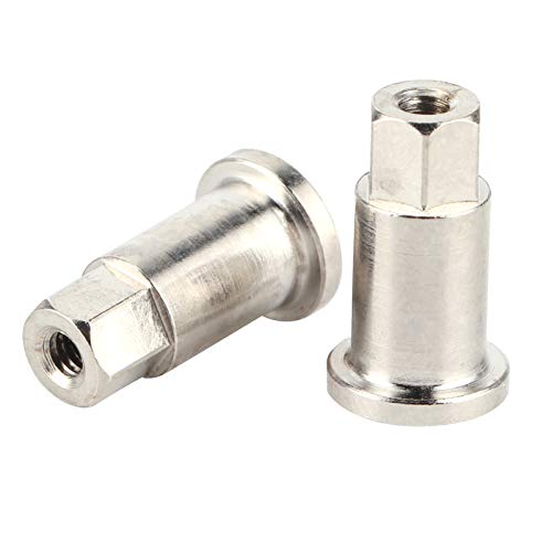 Alomejor Aktualisieren Sie die Vorderradwelle des RC -Autos für WPL D12, 2 Silberachse mit Stabilem Design und Hervorragende Leistung von Alomejor