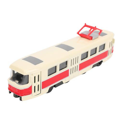 Alomejor Alloy -Zug -Model Spielzeug mit Leichter Musik, Open Door Simulationszug für Kleinkind Mädchen (Rot) von Alomejor