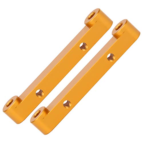 Alomejor Aluminiumlegierung Heck Anti -Quat -Teller Perfekt zu HSP 94122 1/10 RC Auto, Stilvolles Goldfarbe Upgrade Zubehör für Fernbedienungspfus Enthusiasten von Alomejor
