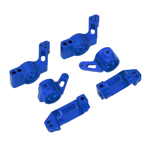 Alomejor Aluminiumlegierung RC -Auto -Vorderlenk Lenkbecher Hinterachse Sitzkit Für Slash Upgrade Teile Für Stampede Rustler 1/10 RC Autos (Blue) von Alomejor
