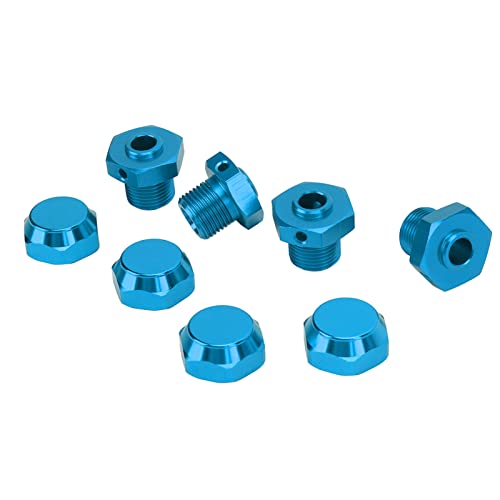 Alomejor Aluminiumlegierung RC Rad Whex Coppler Kit Leicht und Langlebig für Arrma 1/8 RC -Auto, 4pcs (Blue) von Alomejor