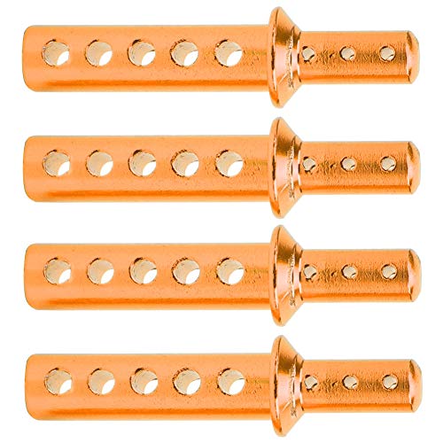 Alomejor Aluminiumlegierung RC Shell Säule Langlebiges Praktisches Zubehör für HSP 94111/94108/94188 1/10 RC -Auto für eine Verbesserte Steuerungleistung (ORANGE) von Alomejor